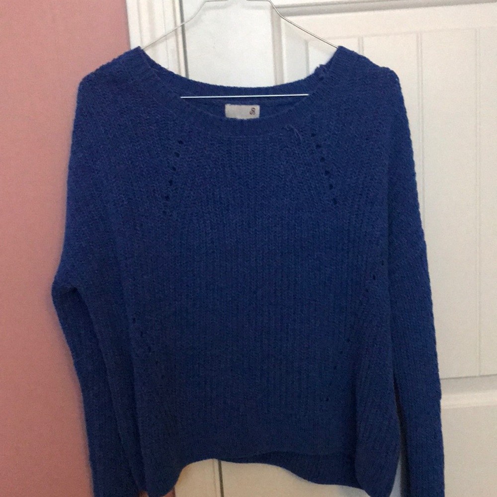 So Juniors Large dark blue sweater